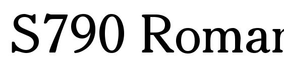 S790 Roman Regular Font