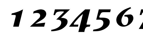 S800 Script Regular Font, Number Fonts