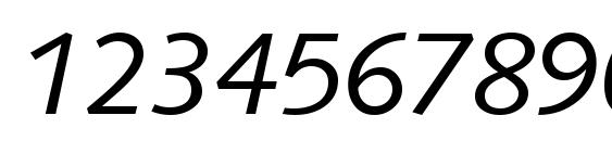 S841 Sans Italic Font, Number Fonts