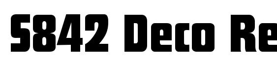 шрифт S842 Deco Regular, бесплатный шрифт S842 Deco Regular, предварительный просмотр шрифта S842 Deco Regular