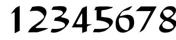 S850 Script Regular Font, Number Fonts
