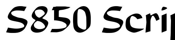 S850 Script Regular font, free S850 Script Regular font, preview S850 Script Regular font
