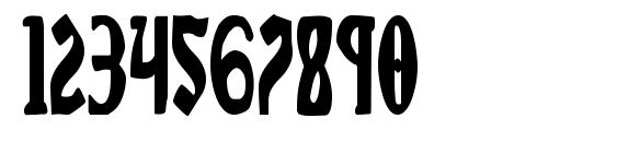 Sable Lion Condensed Font, Number Fonts
