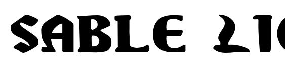 шрифт Sable Lion Expanded, бесплатный шрифт Sable Lion Expanded, предварительный просмотр шрифта Sable Lion Expanded