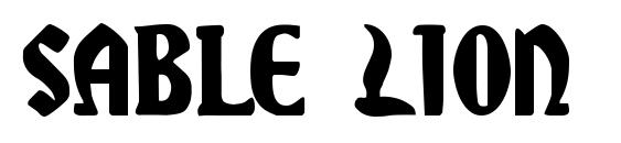 шрифт Sable Lion, бесплатный шрифт Sable Lion, предварительный просмотр шрифта Sable Lion
