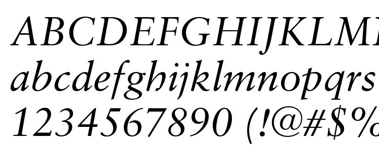 glyphs Sabonc italic font, сharacters Sabonc italic font, symbols Sabonc italic font, character map Sabonc italic font, preview Sabonc italic font, abc Sabonc italic font, Sabonc italic font