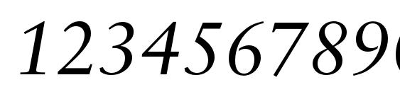 Sabonc italic Font, Number Fonts