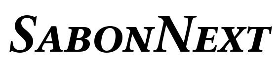 SabonNext LT Bold Italic Small Caps Font