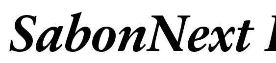 SabonNext LT Bold Italic Font