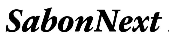 Шрифт SabonNext LT Extra Bold Italic