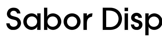 Sabor Display SSi font, free Sabor Display SSi font, preview Sabor Display SSi font