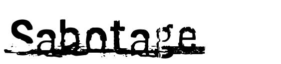 Sabotage font, free Sabotage font, preview Sabotage font