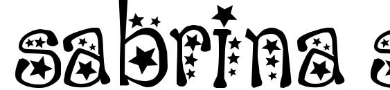 шрифт Sabrina star, бесплатный шрифт Sabrina star, предварительный просмотр шрифта Sabrina star