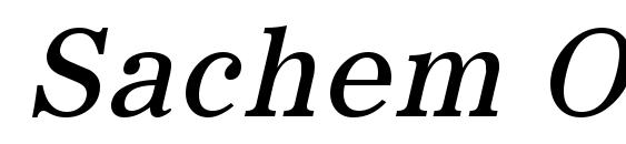 Sachem Oblique font, free Sachem Oblique font, preview Sachem Oblique font