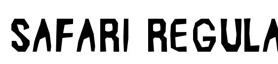 Safari regular Font