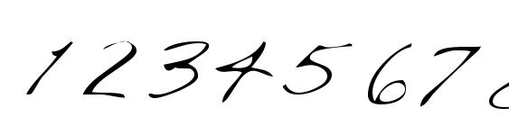 Saffronshand Font, Number Fonts