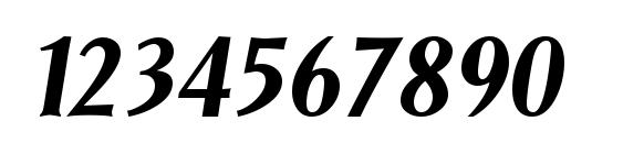 Saga BoldItalic Font, Number Fonts