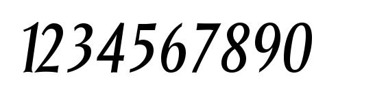 Saga Italic Font, Number Fonts