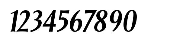 Saga SemiBold Italic Font, Number Fonts