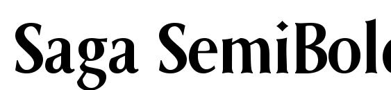 Saga SemiBold font, free Saga SemiBold font, preview Saga SemiBold font