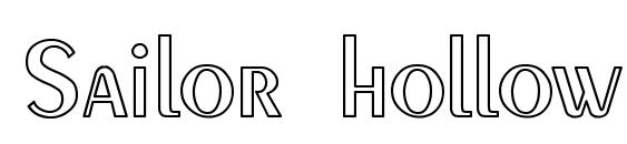 Sailor hollow font, free Sailor hollow font, preview Sailor hollow font