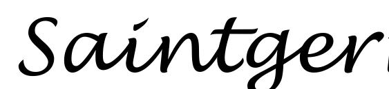 шрифт Saintgermain script, бесплатный шрифт Saintgermain script, предварительный просмотр шрифта Saintgermain script