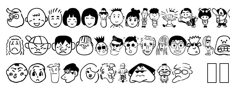 glyphs Sakabepeople01 font, сharacters Sakabepeople01 font, symbols Sakabepeople01 font, character map Sakabepeople01 font, preview Sakabepeople01 font, abc Sakabepeople01 font, Sakabepeople01 font