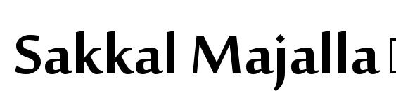 Sakkal Majalla Полужирный Font