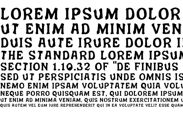 specimens Salem ergotism font, sample Salem ergotism font, an example of writing Salem ergotism font, review Salem ergotism font, preview Salem ergotism font, Salem ergotism font