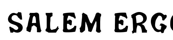 Salem ergotism Font