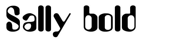 шрифт Sally bold, бесплатный шрифт Sally bold, предварительный просмотр шрифта Sally bold