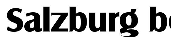 Salzburg bold font, free Salzburg bold font, preview Salzburg bold font