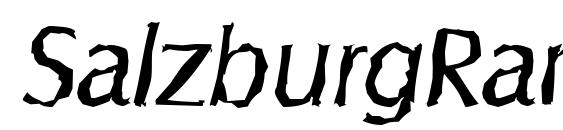SalzburgRandom Italic Font