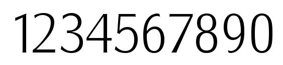 SalzburgSerial Xlight Regular Font, Number Fonts