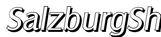SalzburgShadow Italic font, free SalzburgShadow Italic font, preview SalzburgShadow Italic font