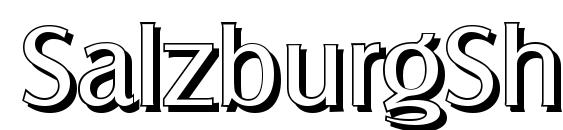 SalzburgShadow Regular font, free SalzburgShadow Regular font, preview SalzburgShadow Regular font