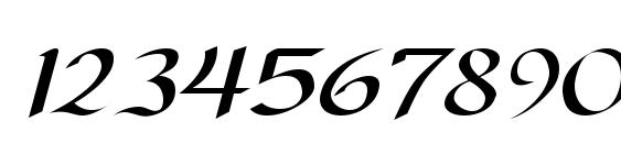 Samovar SSi Italic Font, Number Fonts