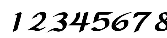 Samovarssk bolditalic Font, Number Fonts