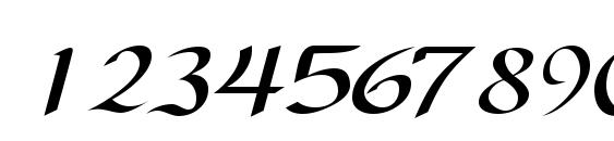 Samovarssk italic Font, Number Fonts