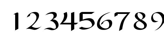 Samovarssk regular Font, Number Fonts