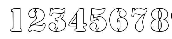 Samperotl regular Font, Number Fonts