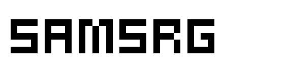 шрифт Samsrg, бесплатный шрифт Samsrg, предварительный просмотр шрифта Samsrg