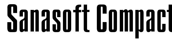 Sanasoft Compact.kz Font