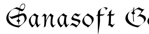 шрифт Sanasoft Gothic.kz, бесплатный шрифт Sanasoft Gothic.kz, предварительный просмотр шрифта Sanasoft Gothic.kz