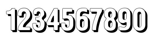 Sanasoft Hermes B.kz Font, Number Fonts