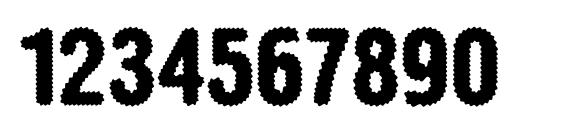 Sanasoft Hermes C.kz Font, Number Fonts