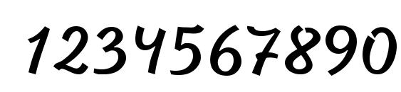 Sanasoft Letter.kz Font, Number Fonts