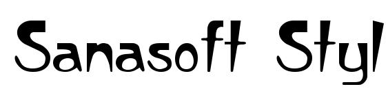 шрифт Sanasoft Stylus.kz, бесплатный шрифт Sanasoft Stylus.kz, предварительный просмотр шрифта Sanasoft Stylus.kz