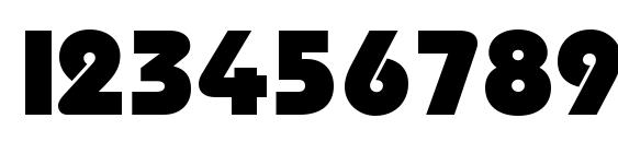 Sanasoft Taurus Heavy.kz Font, Number Fonts