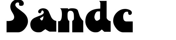 шрифт Sandc, бесплатный шрифт Sandc, предварительный просмотр шрифта Sandc